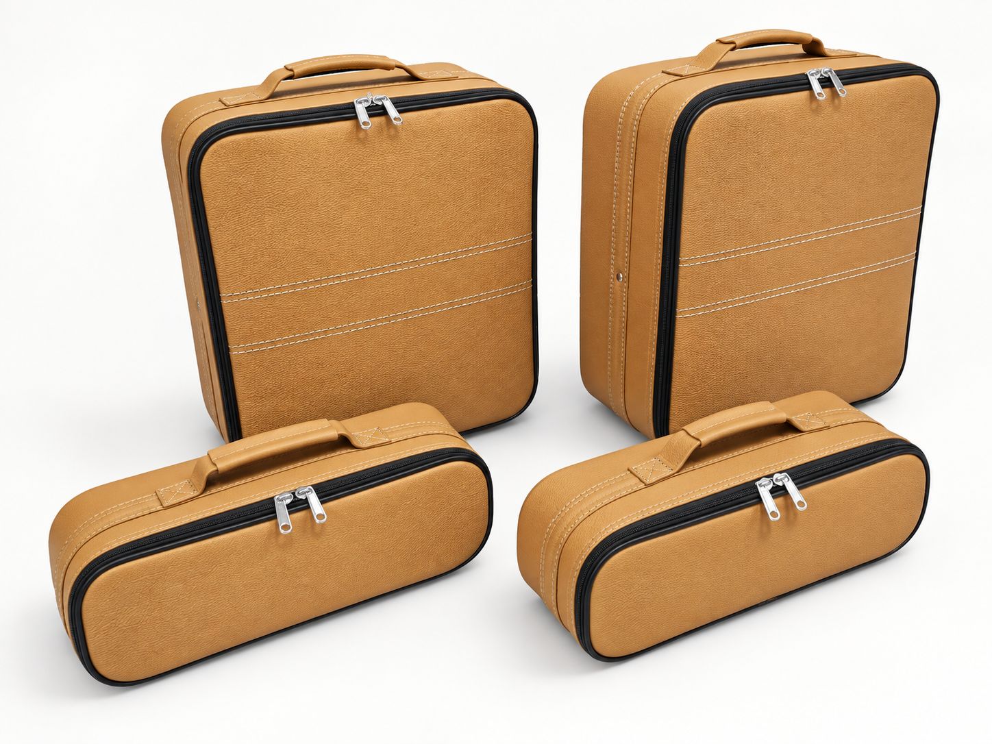 Roadsterbag suitcase set Aston Martin DB12 Volante 4-piece Sabbia leather
