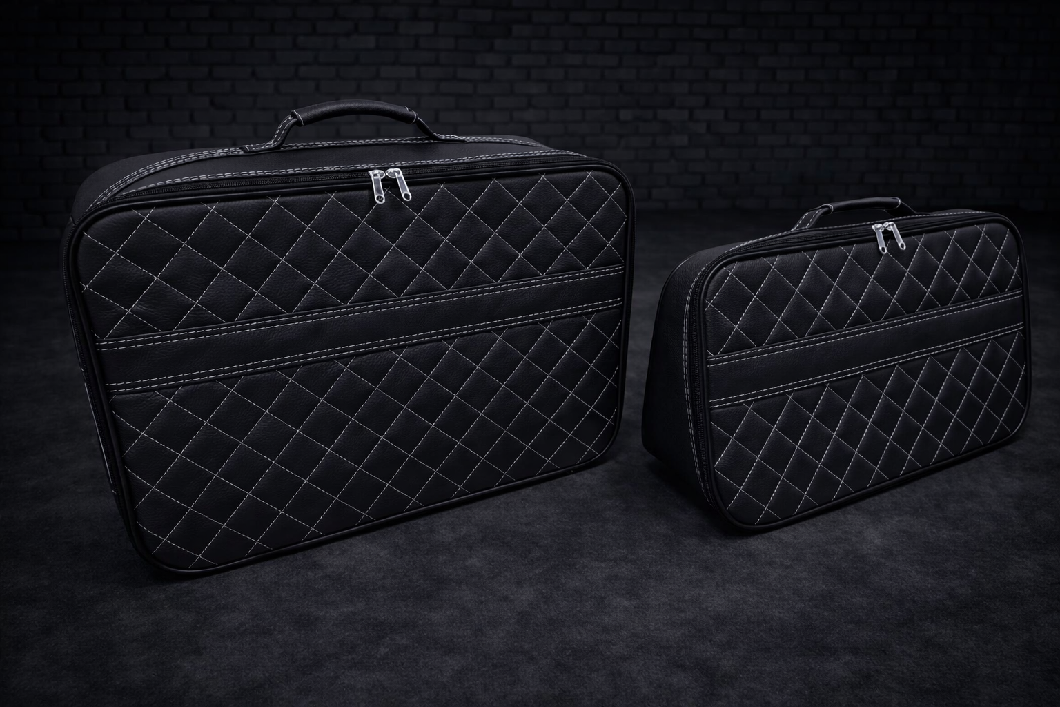 Roadsterbag kofferset Lamborghini Revuelto (4-dlg) Rombus with 4x4