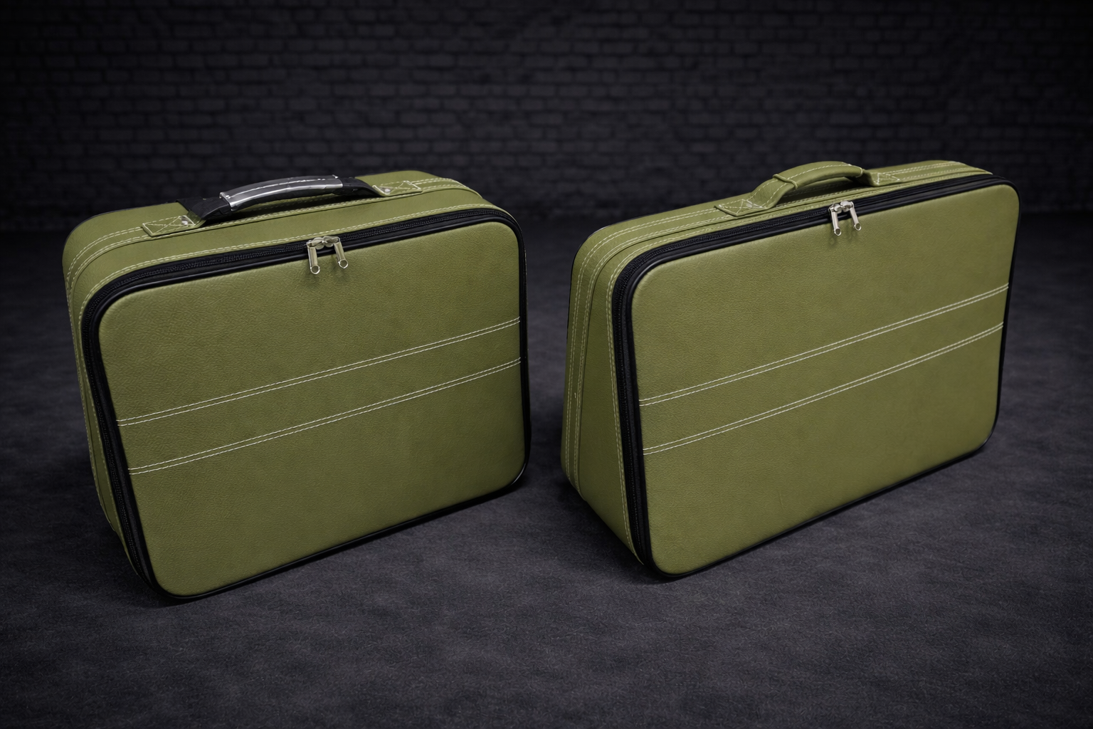 Roadsterbag kofferset Ferrari 296 GTB Kofferbak Apple Green (2-dlg)