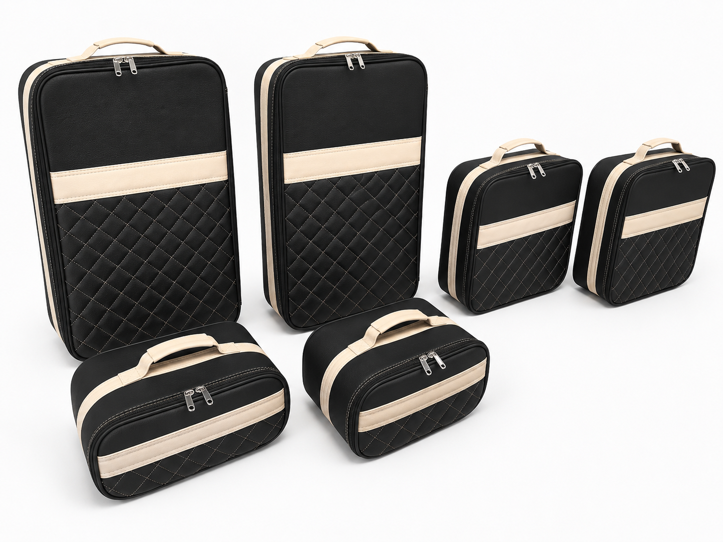 Roadsterbag kofferset Jaguar XK Cabriolet Hermes Sand (6-dlg)