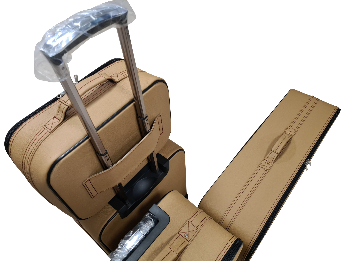 Roadsterbag kofferset Ferrari Portofino (ook M) 6-dlg Camel