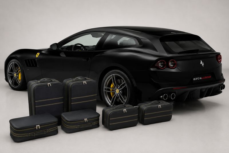 Roadsterbag suitcase set Ferrari FF with yellow seams