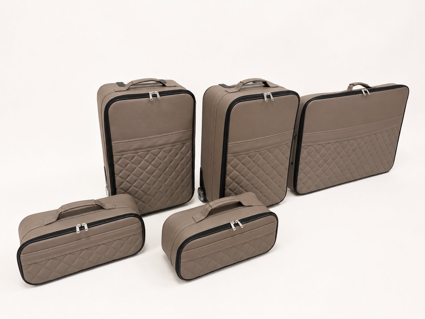 Roadsterbag kofferset Jaguar XK Coupé kofferbak volleder Lever (5-dlg)