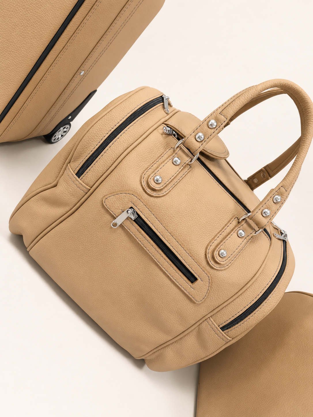 Roadsterbag kofferset Aston Martin DB11 Coupe 5-dlg Camel leder