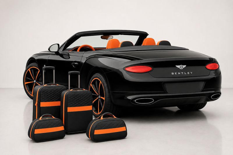 Roadsterbag suitcase set Bentley Continental GTC Hybrid 2024- (6-pcs) Mandarin Striping