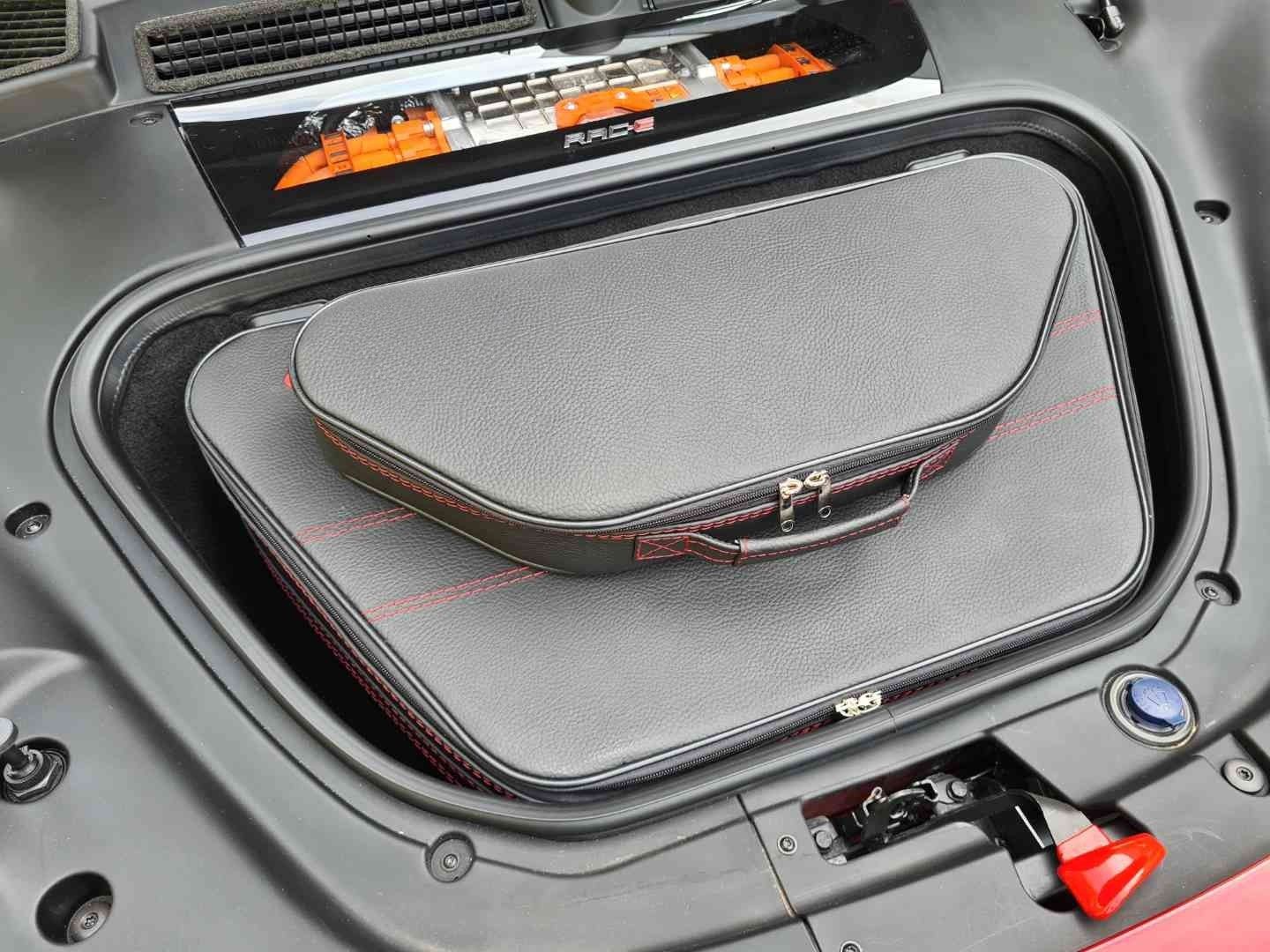 Roadsterbag kofferset Ferrari 849 Testarossa Coupé & Spider voorzijde (2-dlg)