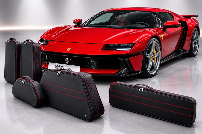 Roadsterbag luggage set Ferrari 849 Testarossa Coupé interior (3-pcs)