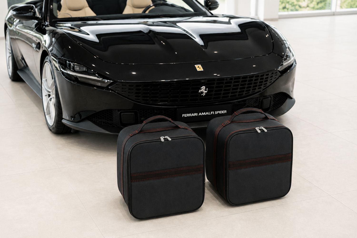 Roadsterbag suitcase set Ferrari Amalfi Spider Interior + red seams (2-pcs) Roadsterbag suitcase set Ferrari Amalfi Spider Interior + red seams (2-pcs)