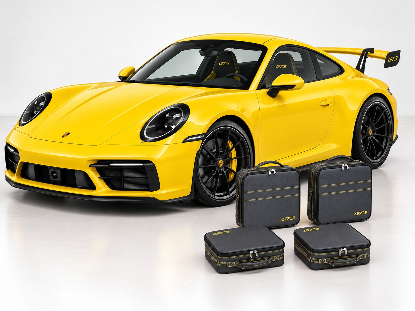 Roadsterbag suitcase set Porsche 992 GT3 interior (full leather) Nero (3-pcs) Roadsterbag suitcase set Porsche 992 GT3 interior (full leather) Nero (3-pcs)