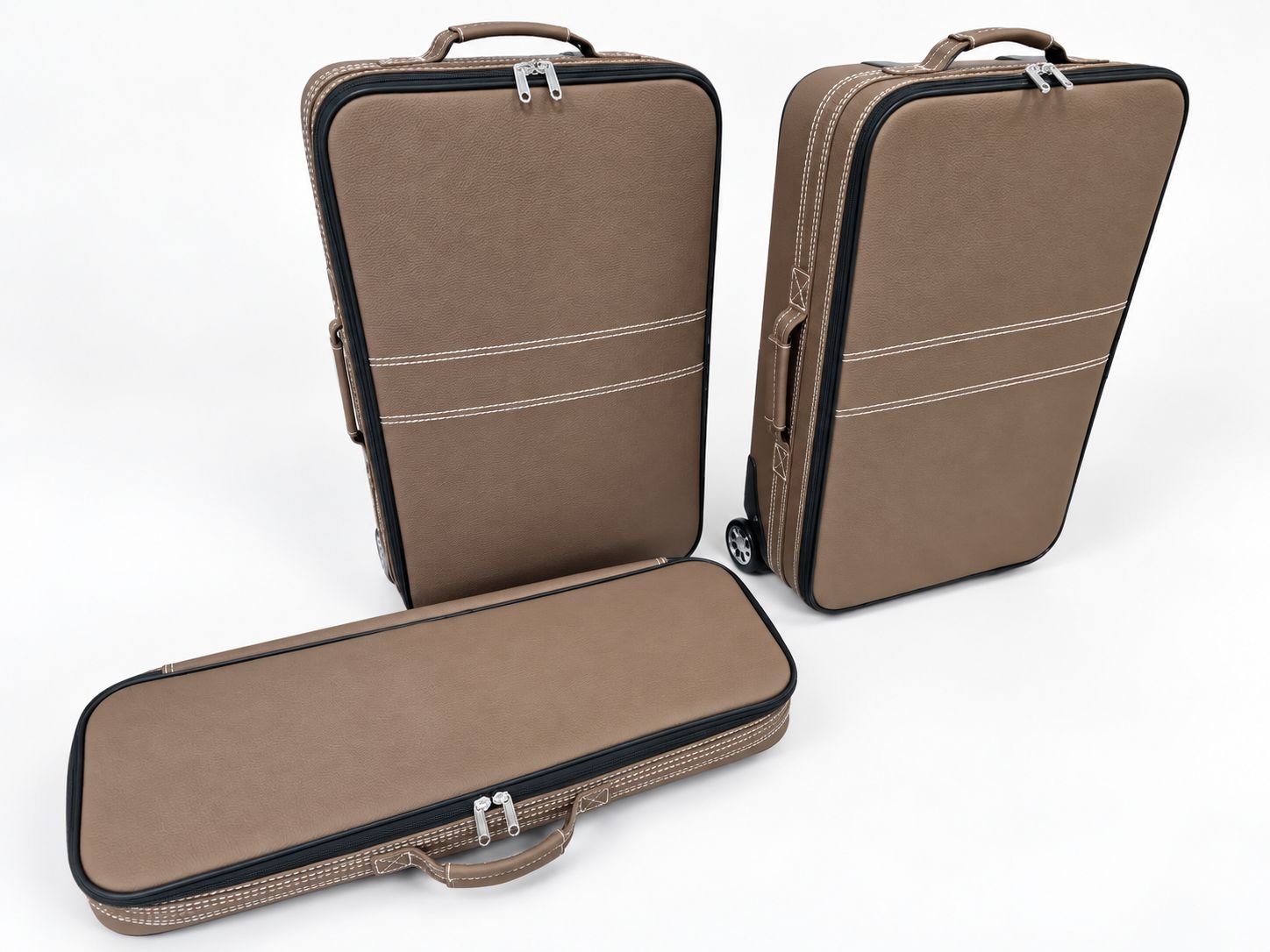 Roadsterbag suitcase set Porsche 992 (also GTS/GT3) (leather) Espresso(3-pcs) Roadsterbag suitcase set Porsche 992 (also GTS/GT3) (leather) Espresso(3-pcs)