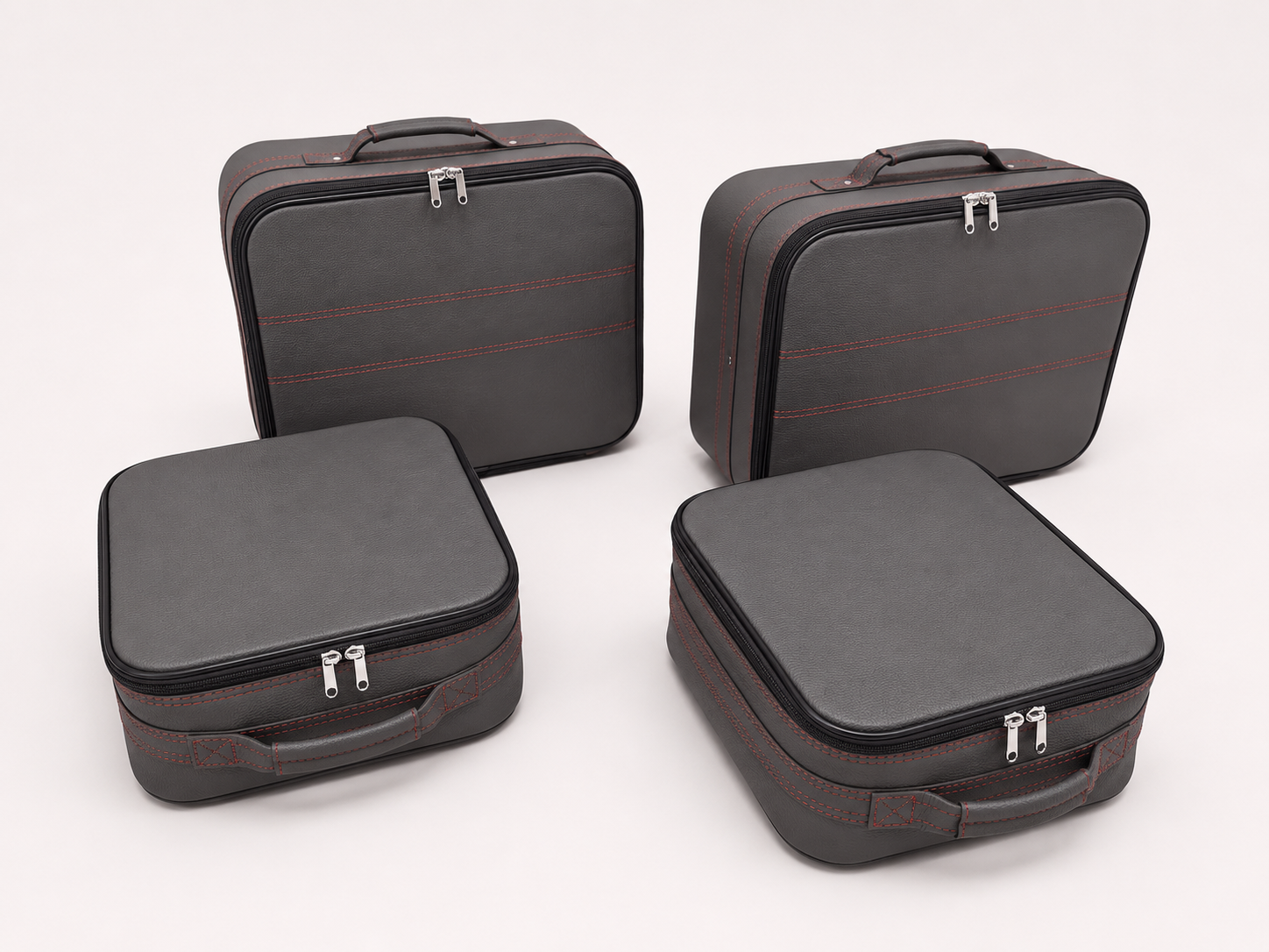 Roadsterbag kofferset Porsche 992 achterbank Coupe/Targa/Cabrio (leder) Antracite (4-dlg)