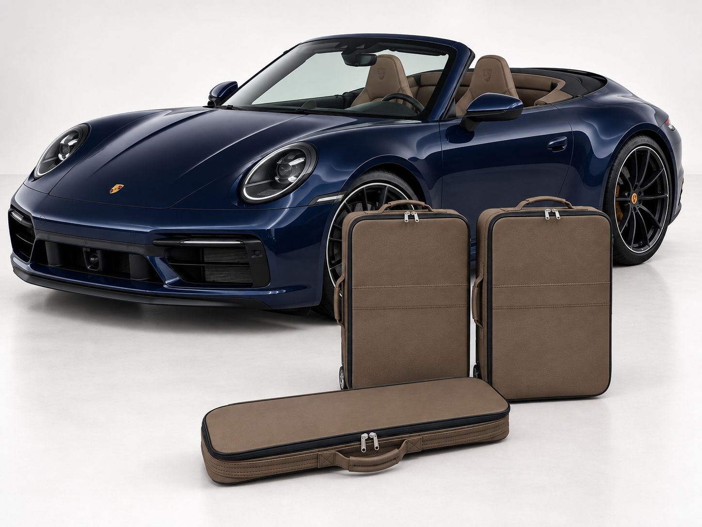 Roadsterbag suitcase set Porsche 992 (also GTS/GT3) (leather) Espresso Porsche (3-pcs) Roadsterbag suitcase set Porsche 992 (also GTS/GT3) (leather) Espresso Porsche (3-pcs)