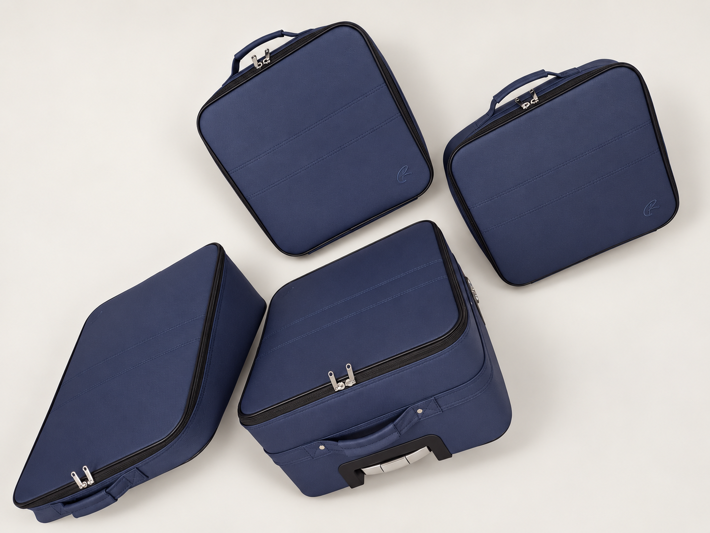 Roadsterbag kofferset Ferrari F430 Coupe en Spider Kobalt leder