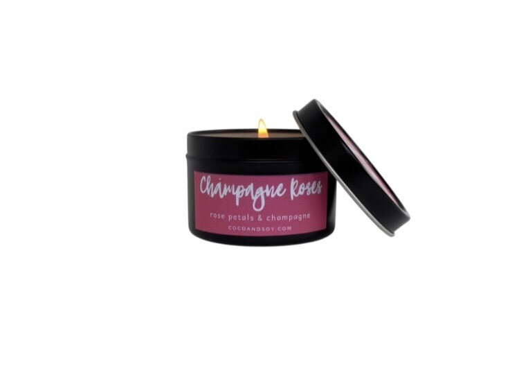 4 oz Champagne Roses Candle