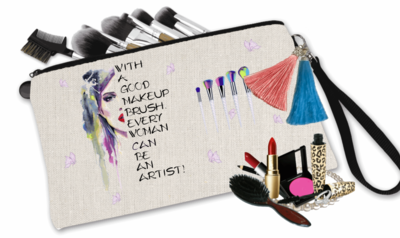 Makeup Bag: With A Good Makeup Brush...