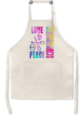Crafting Apron: LOVE PEACE SCRAPBOOKING