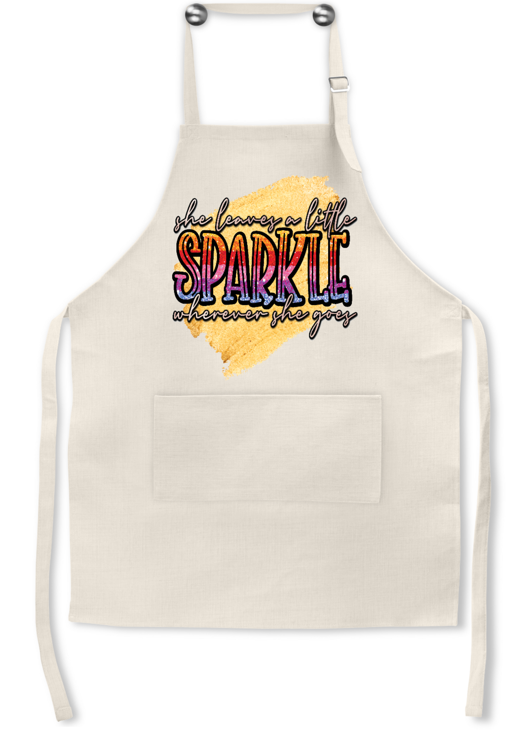 Crafting Apron: SHE LEAVES A LITTLE SPARKLE WHEREVER SHE GOES