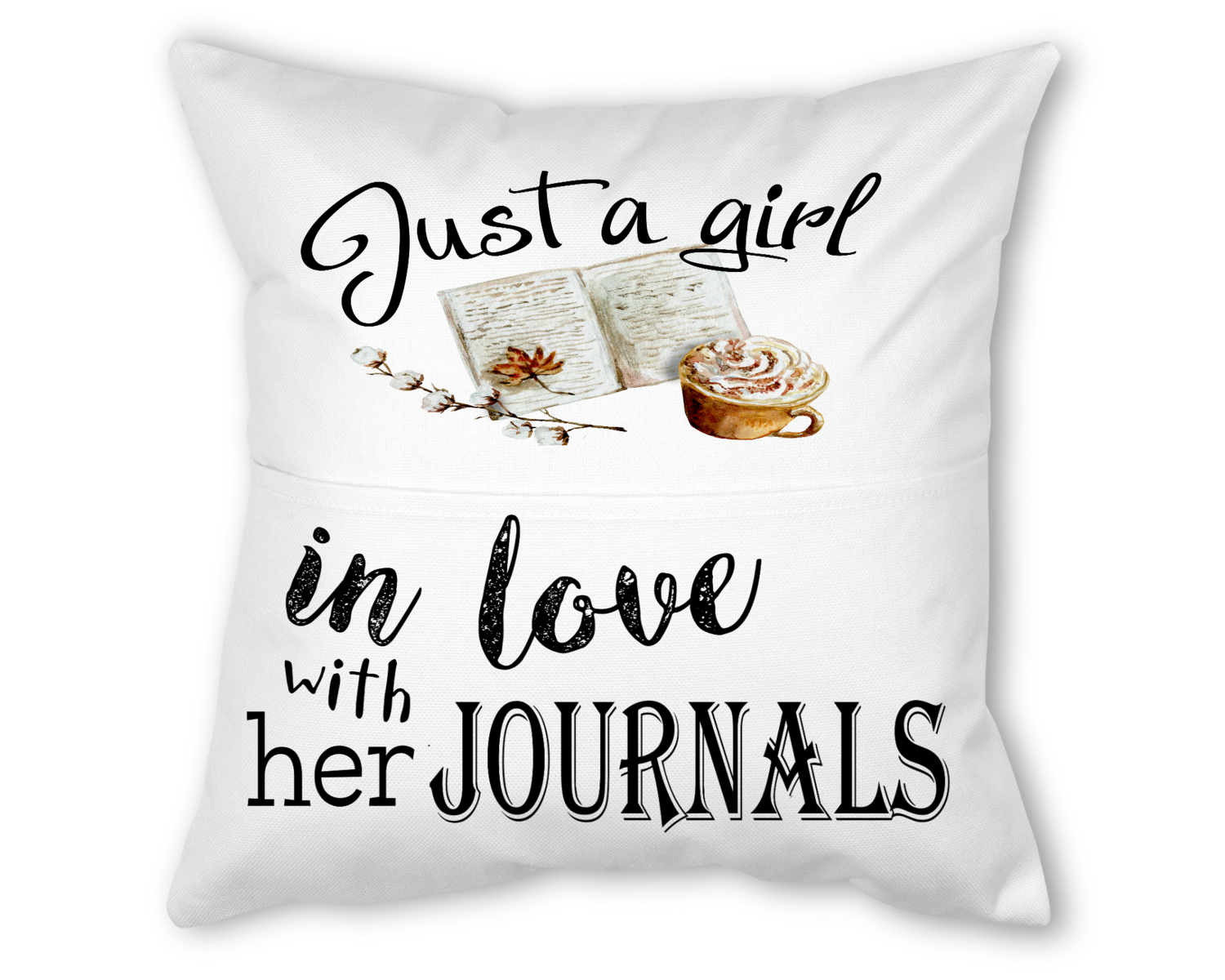 Crafting Pillow With Pocket: JUST A GIRL IN LOVE WITH HER JOURNALS