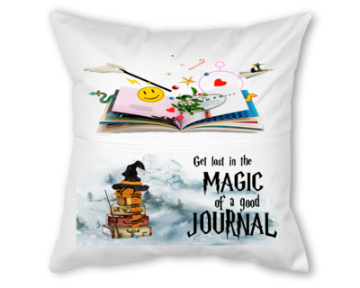 Crafting Pillow With Pocket: GET LOST IN THE MAGIC OF A GOOD JOURNAL