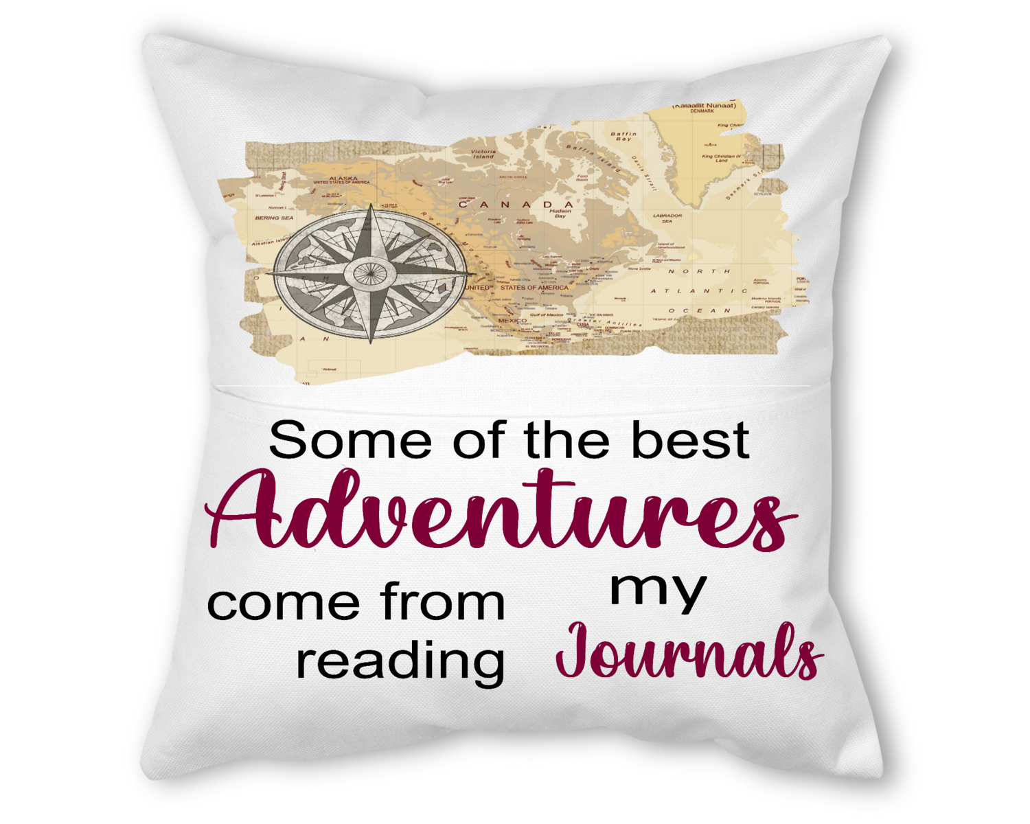 Crafting Pillow With Pocket: SOME OF THE BEST ADVENTURES COME FROM READING MY JOURNALS