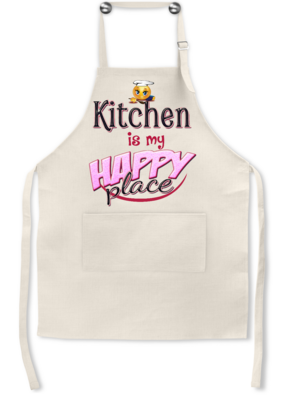 Apron: KITCHEN IS MY HAPPY PLACE