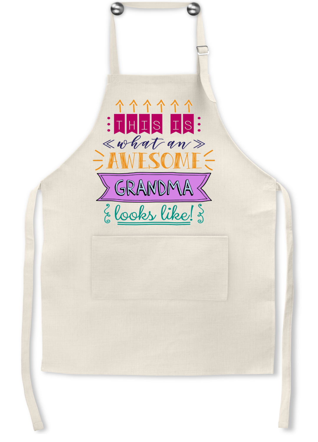 Apron: THIS IS WHAT AN AWESOME GRANDMA LOOKS LIKE