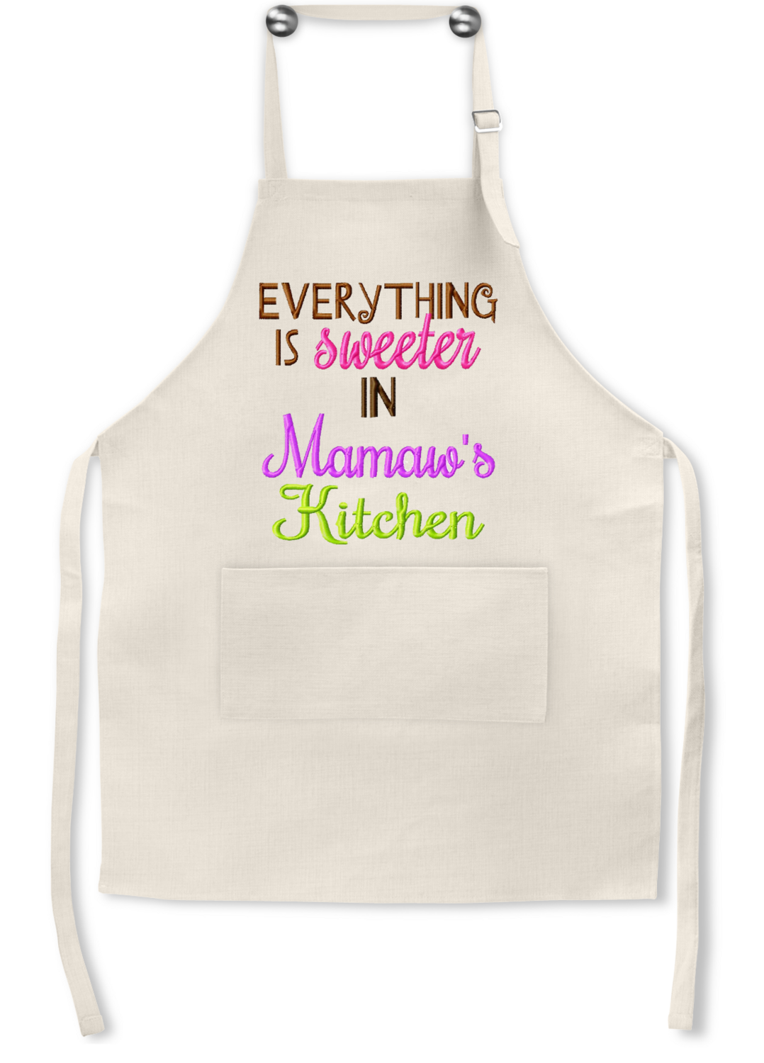 Apron: EVERYTHING IS SWEETER IN MAMA&#39;S KITCHEN