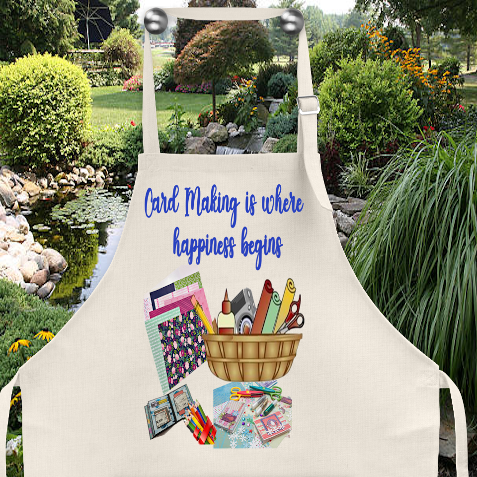 Crafting Apron: CARDMAKING IS WHERE HAPPINESS BEGINS