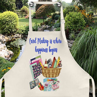 Crafting Apron: CARDMAKING IS WHERE HAPPINESS BEGINS