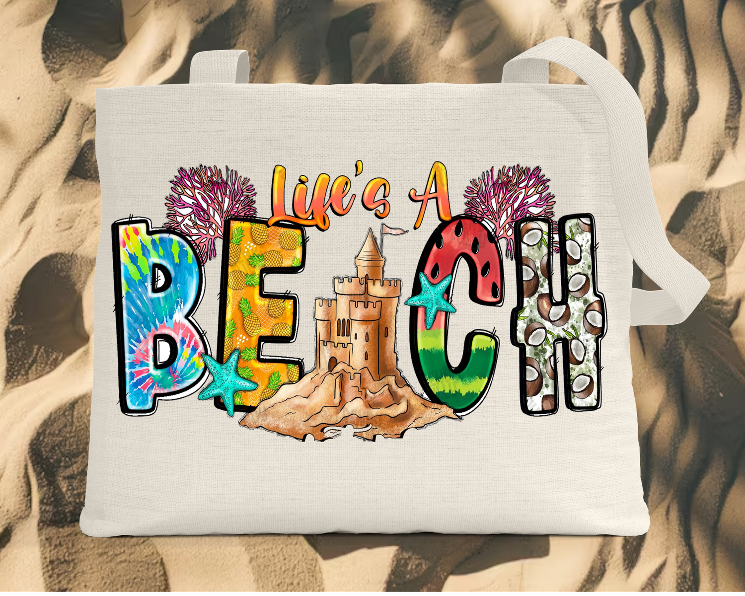 Tote Bag: LIFE&#39;S A BEACH