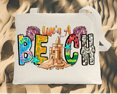 Tote Bag: LIFE&#39;S A BEACH
