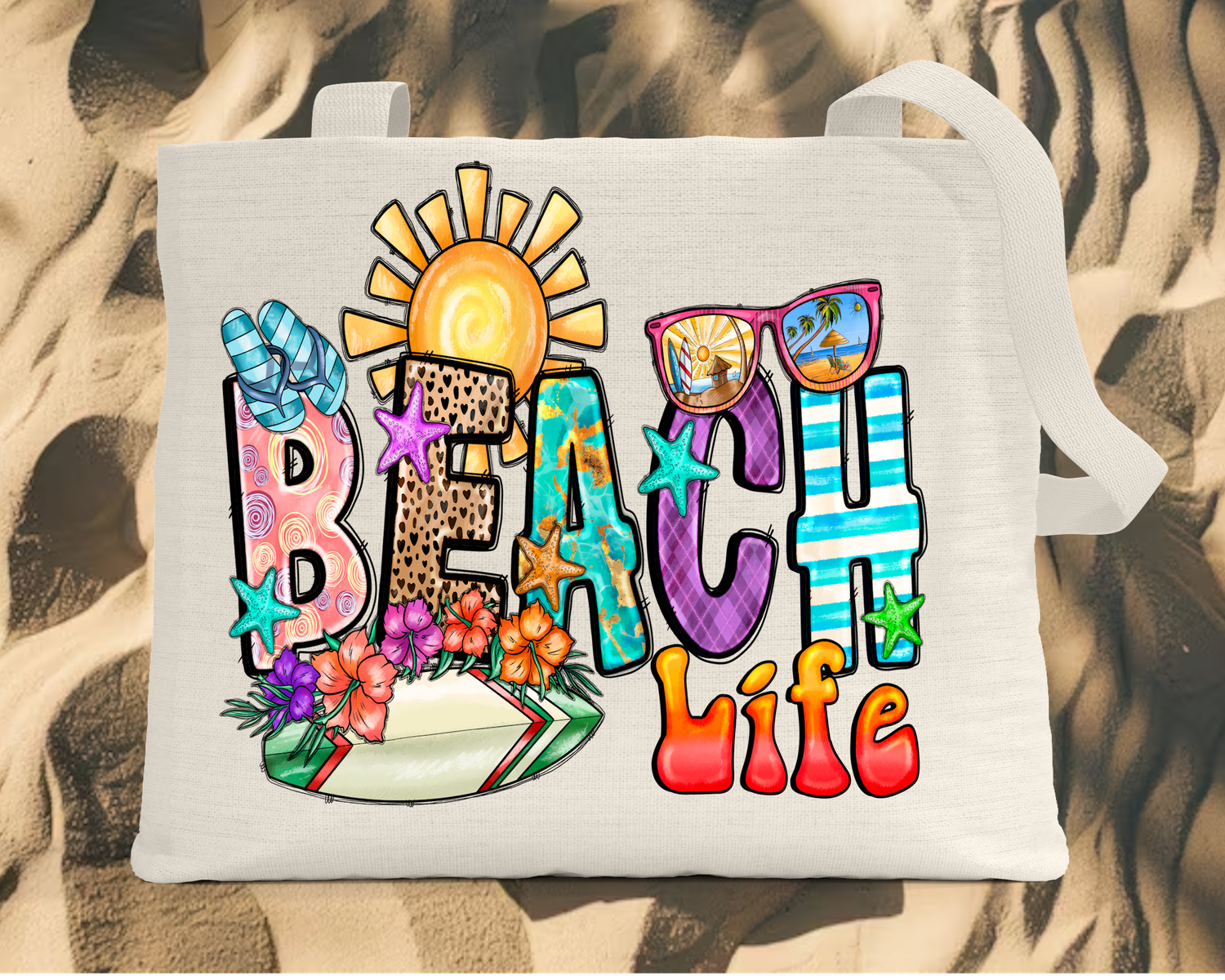 Tote Bag: BEACH LIFE