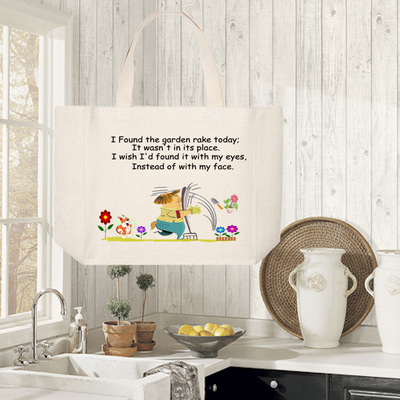 Tote Bag: I FOUND THE GARDENING RAKE TODAY