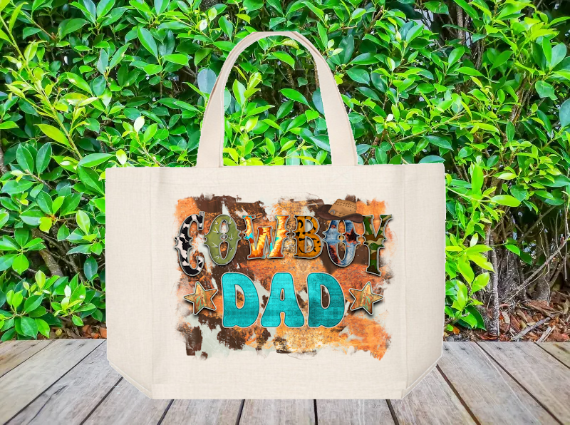 Tote Bag: COWBOY DAD
