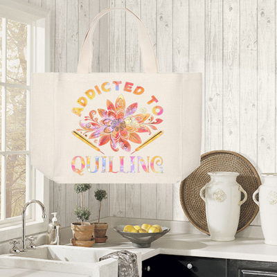 Crafting Tote Bag:  ADDICTED TO QUILLING