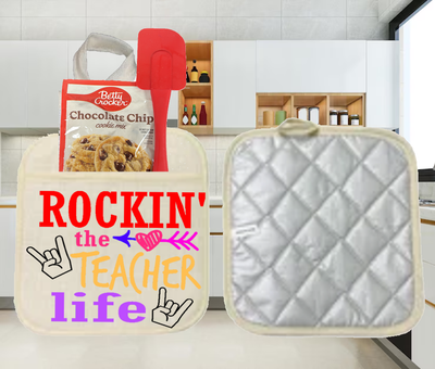 Potholders: ROCKIN&#39; THE TEACHER LIFE