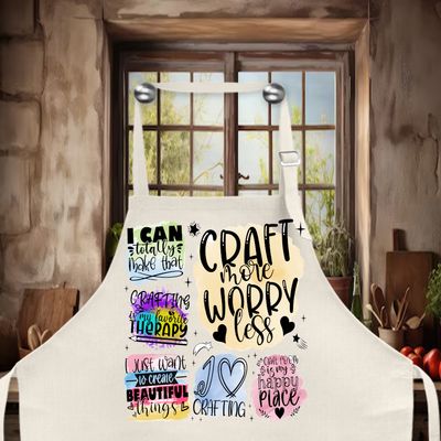 Crafting Apron: CRAFT MORE WORRY LESS