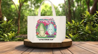 Tote Bag: LETTUCE ROMAINE CALM