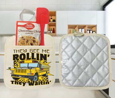 Potholders: THEY SEE ME ROLLIN' THEY WAIT