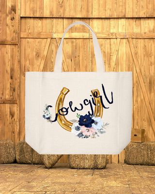 Tote Bag: COWGIRL WITH SHOEHORN