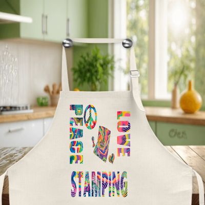 Crafting Apron: STAMPINNG PEACE LOVE