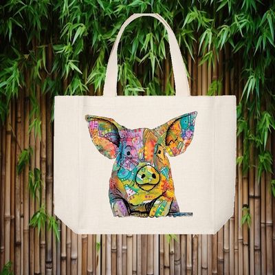 Tote Bag: KALEIDOSCOPE PIG