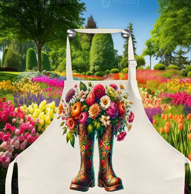 Apron: RAINBOOTS WITH FLOWERS