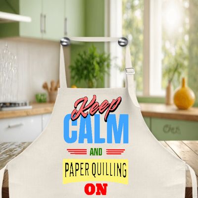 Crafting Apron: KEEP CALM AND PAPER QUILLING ON