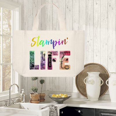 Crafting Tote Bag:  STAMPIN' LIFE