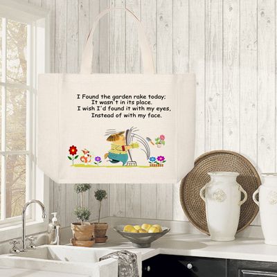 Tote Bag: I FOUND THE GARDENING RAKE TODAY