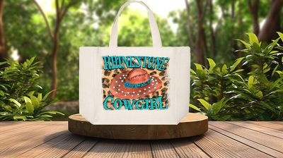 Tote Bag: RHINESTONE COWGIRL