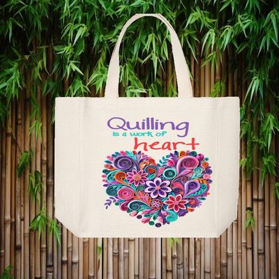 Crafting Tote Bag:  ADDICTED TO QUILLING