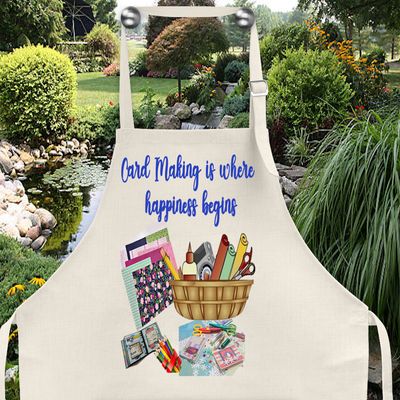 Crafting Apron: CARDMAKING IS WHERE HAPPINESS BEGINS