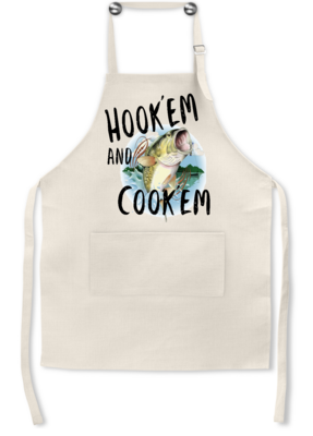 Apron: HOOK'EM AND COOK'EM